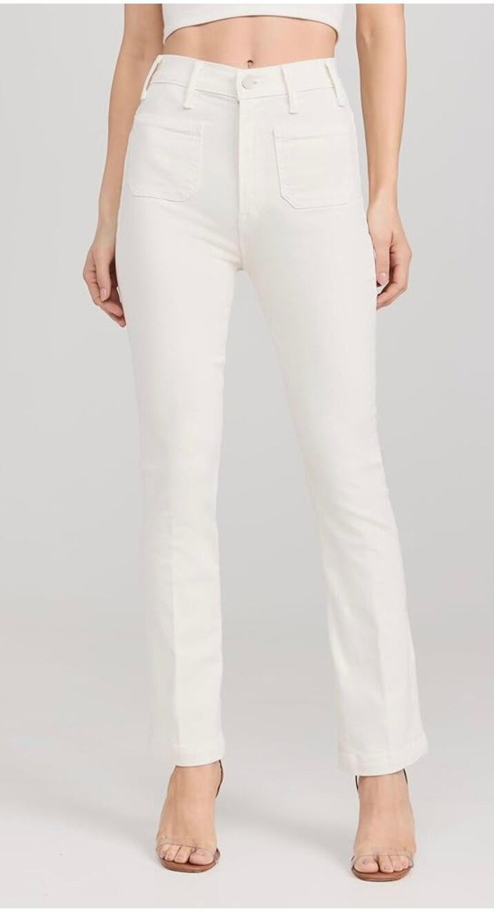 Mother Denim The Hustler Cream Puffs Jeans - Size 25